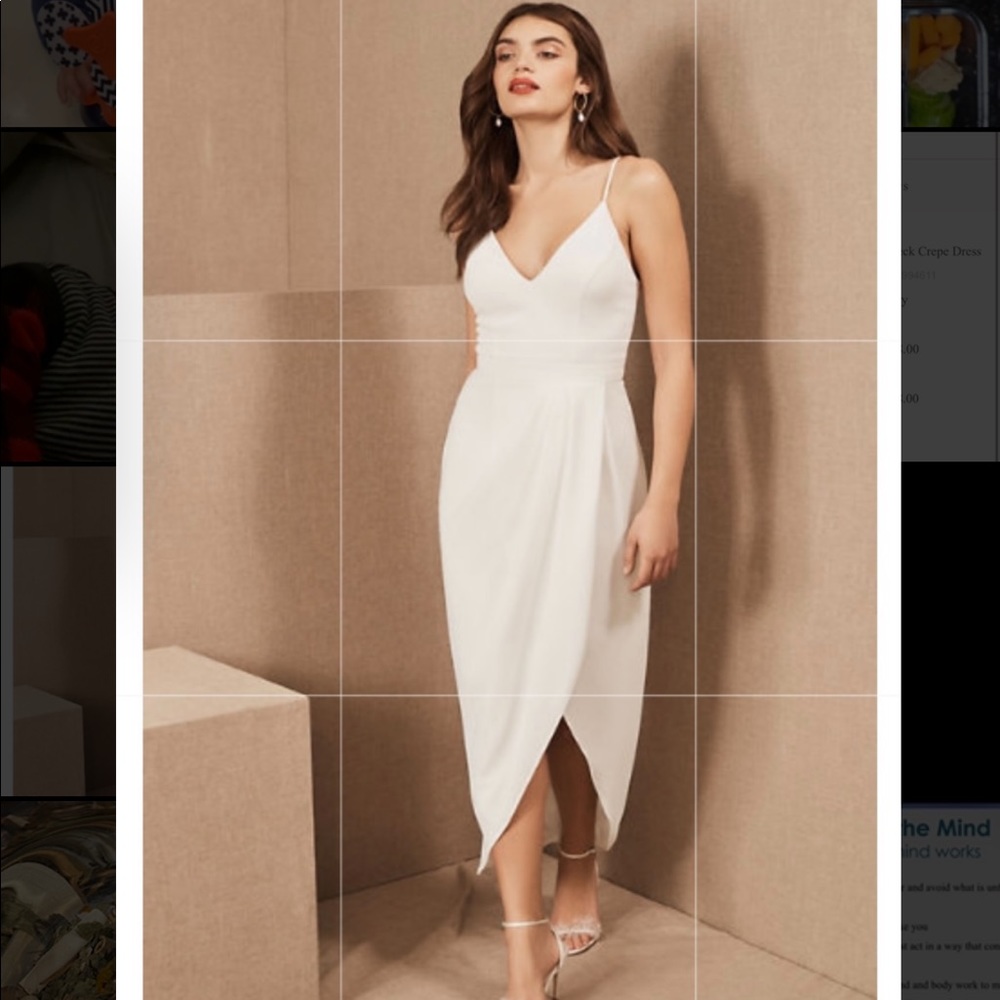 BHLDN Caron V-Neck Crepe Dress. Only worn once.